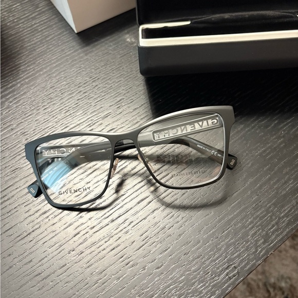 Givenchy Men's Glasses in Black and Silver - Picture 1 of 4